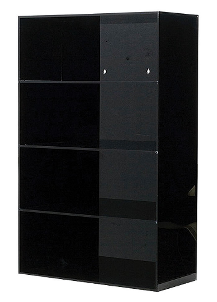 Black acrylic display shelf fits (4) 1:18 scale cars