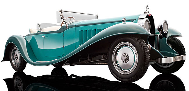 1932 Bugatti Royale Esders Roadster, turquoise