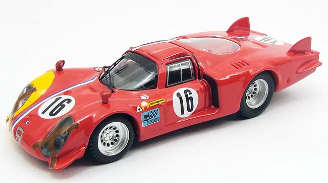 1968 Alfa Romeo 33.2 Lunga, Spa, Prova, T. Pilett