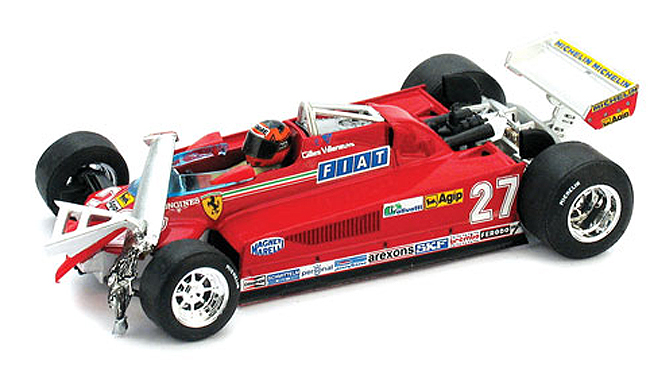 1981 Ferrari 126CK Turbo, Canada Crash, Gilles Villeneuve