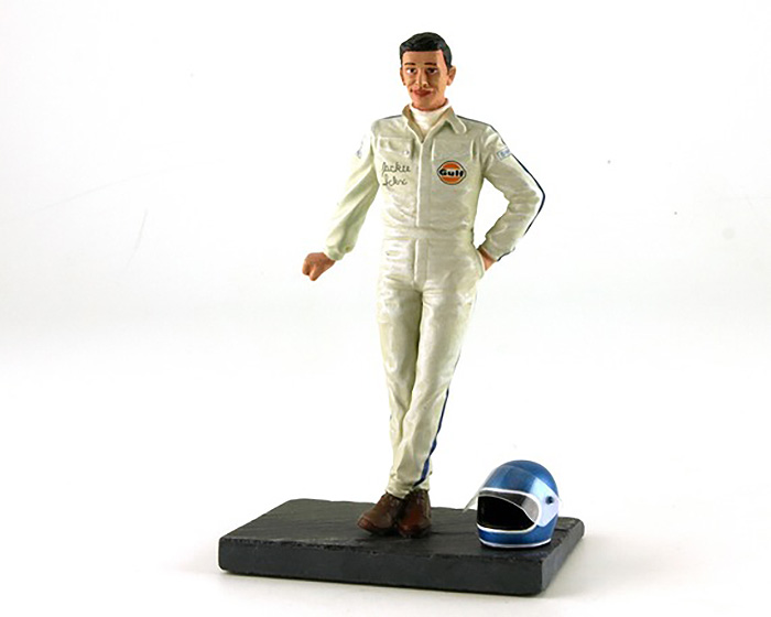 Jackie Ickx Figurine leaning with helmet