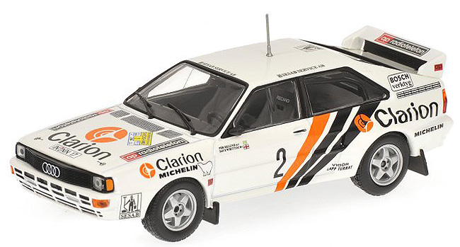 1984 Audi Quattro ,Swedish Rally, Eklund / Whittock