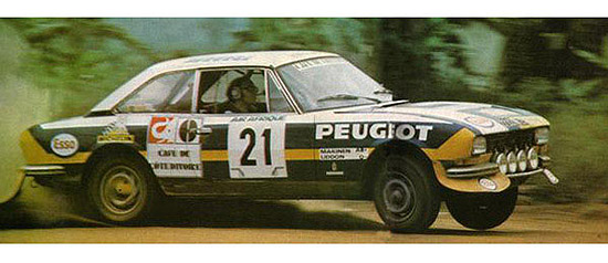 1976 Peugeot 504, Ivory Coast Rally, M�kinen/Liddon