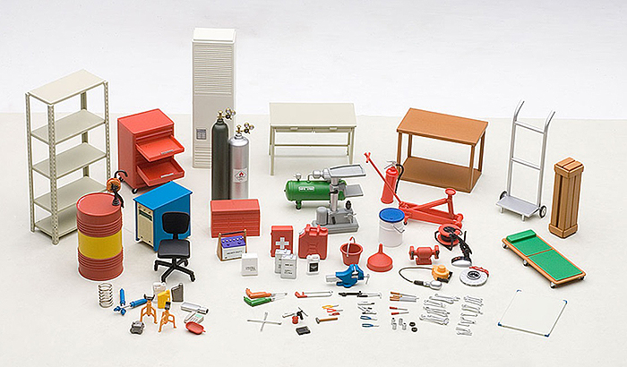1:18 scale Garage Kit Set