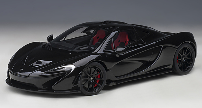 McLaren P1, black w/ red & black interior