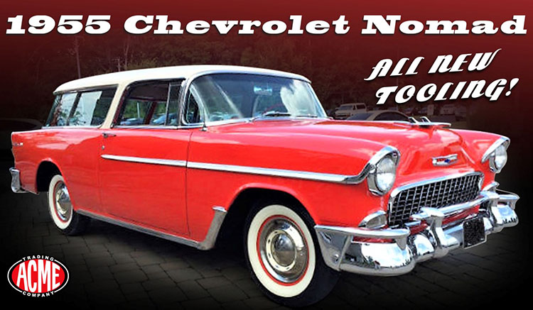 1955 Chevy Bel Air Nomad, gypsy red / shoreline beige