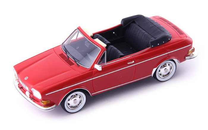 1968 VW 411 L Karmann Convertible, red