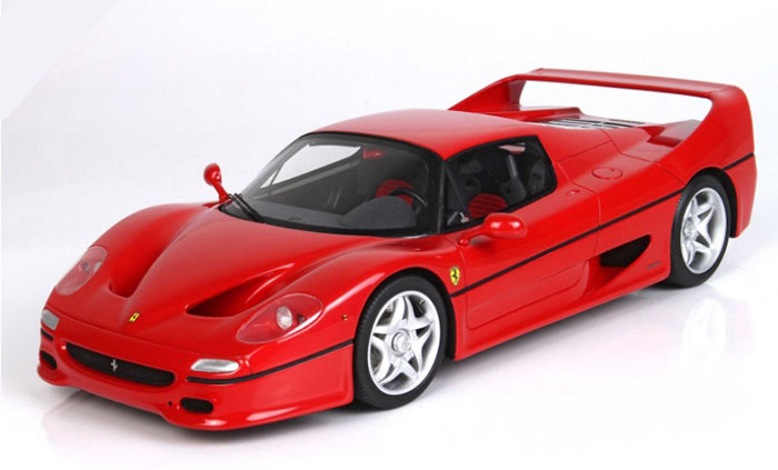 1995 Ferrari F50 Coupe, red P18189A-replicarz.com