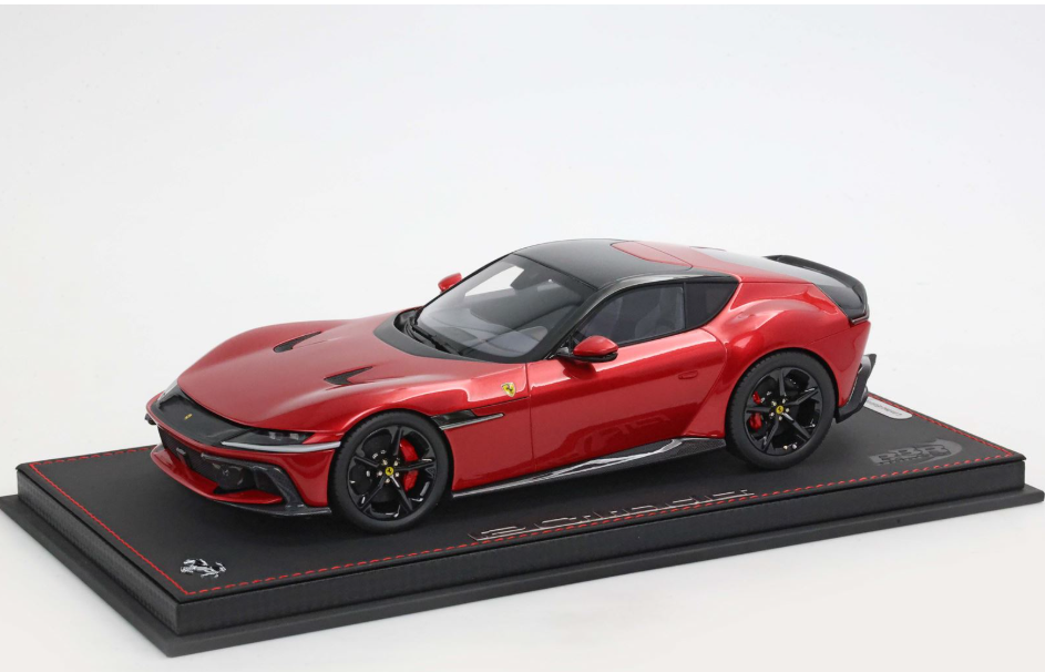 Ferrari 12 Cilindri Coupe Rosso Imola w/display case