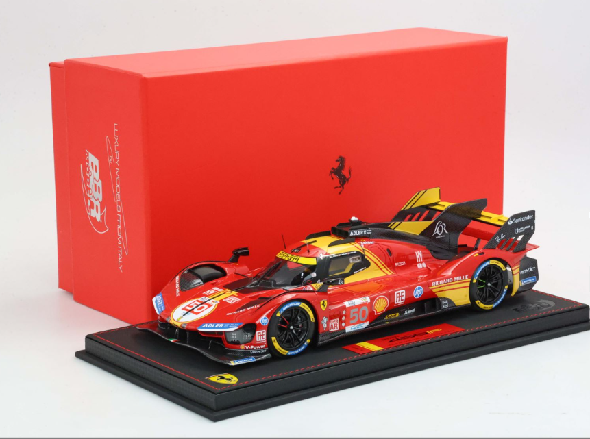 2024 Ferrari 499P Hypercar, LeMans Winner,  Nielsen/Molina/Fuoco w/display case