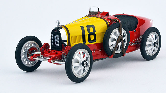 1924 Bugatti T35, Spain, red and yellow