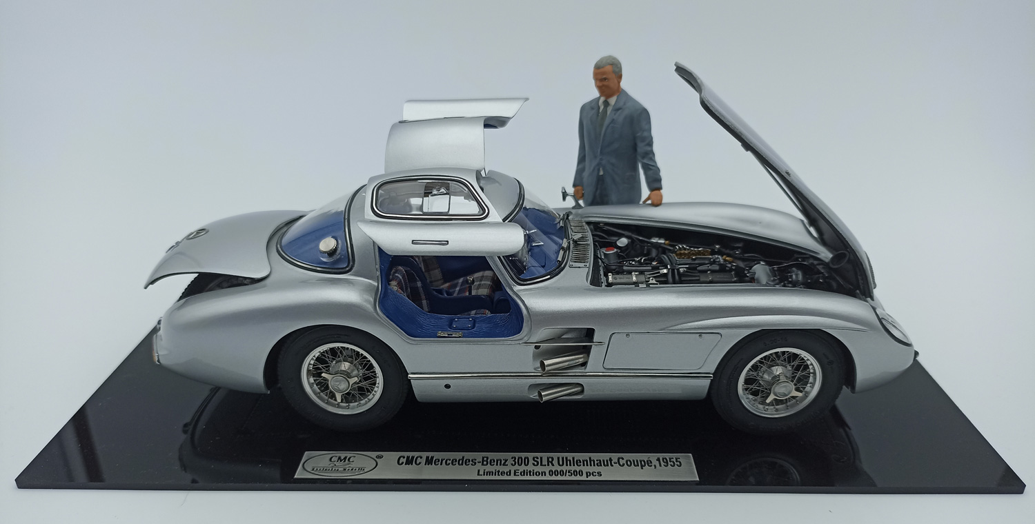 1955 Mercedes-Benz 300 SLR, with Figurine