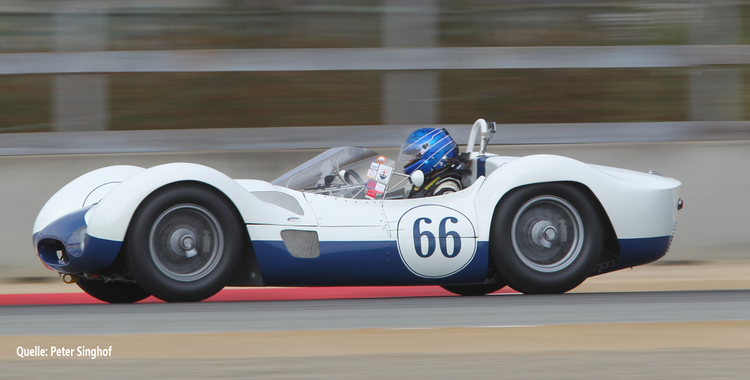 1960 Maserati Tipo 61 Birdcage Win Scca Continental Divide Jim Hall white/blue