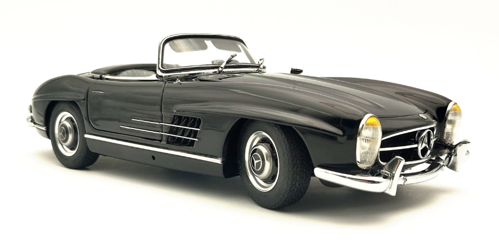 Mercedes Benz 300SL W198 Soft Top Open Blk w/functional side windows