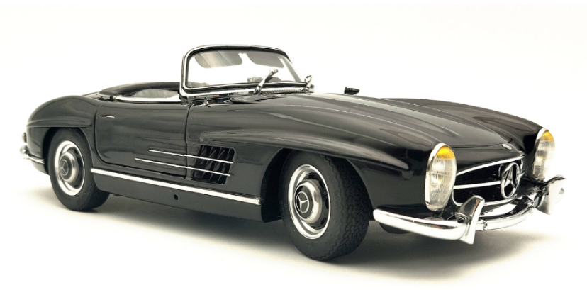 Mercedes Benz 300SL W198 Soft Top Open Blk w/functional side windows