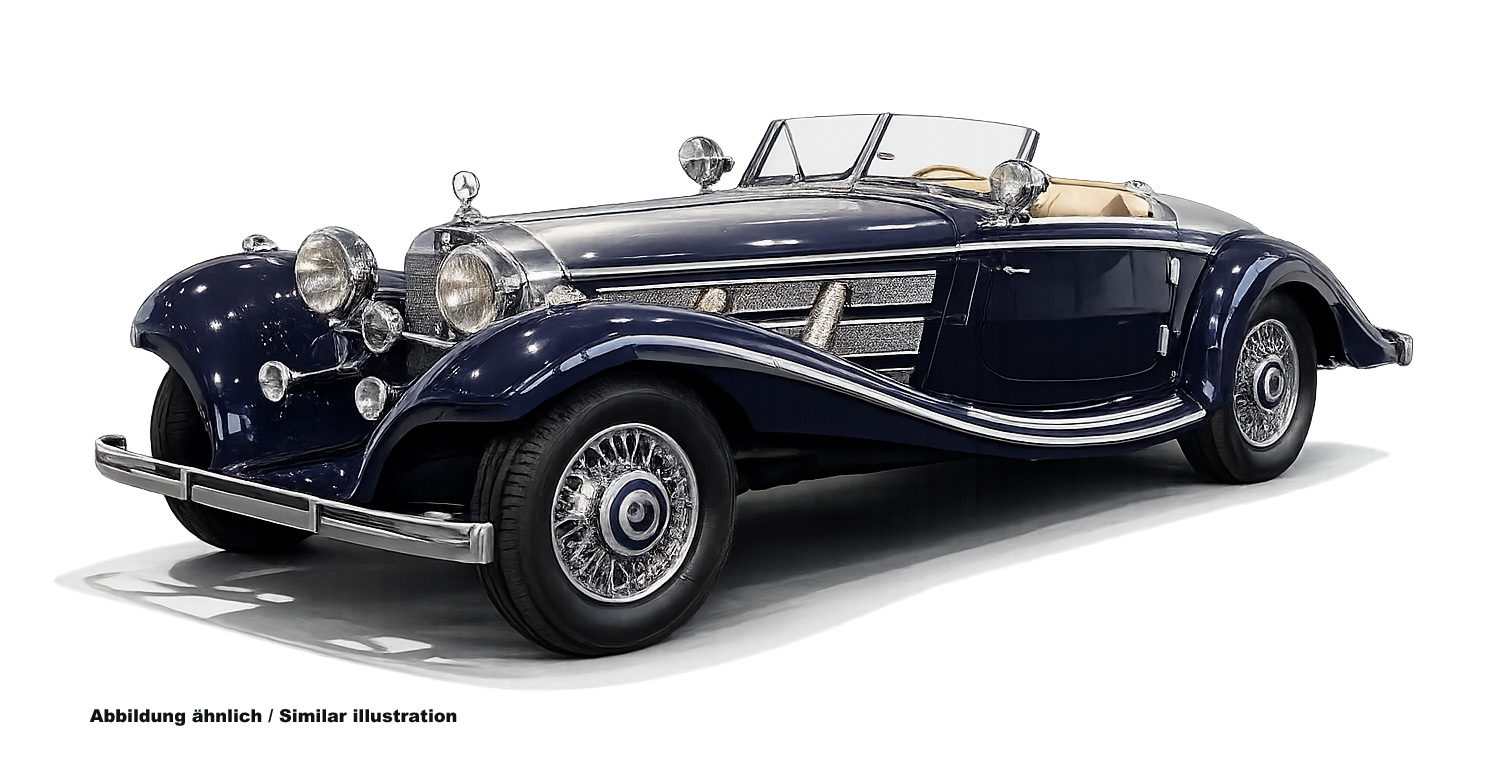 Mercedes Benz 500K Special Roadster Blue