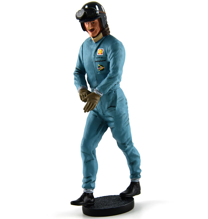 Graham Hill walking w/ helmet and gloves on Figurine