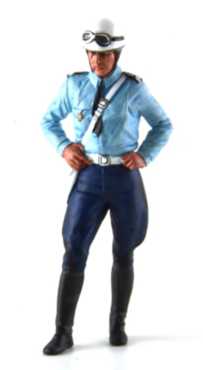 1970's Police Motorcyclist, Michel Summer uniform Figurine