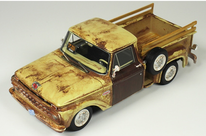 1965 Ford F-100, weathered rusty