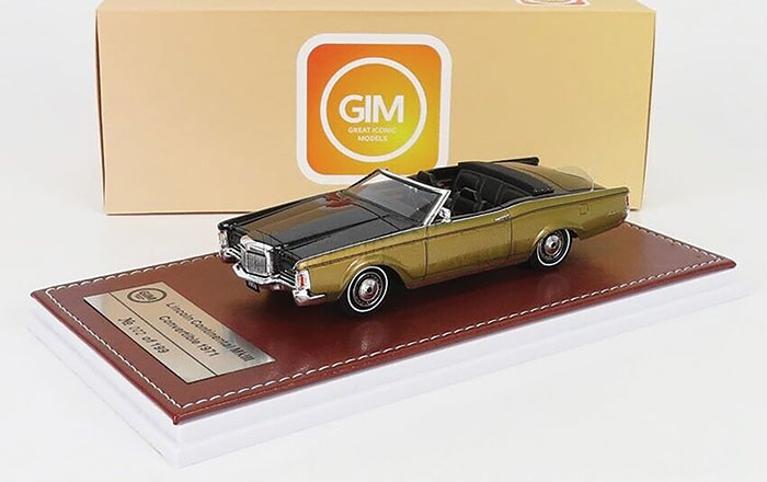 1971 Continental Mark III Convertible, black/gold