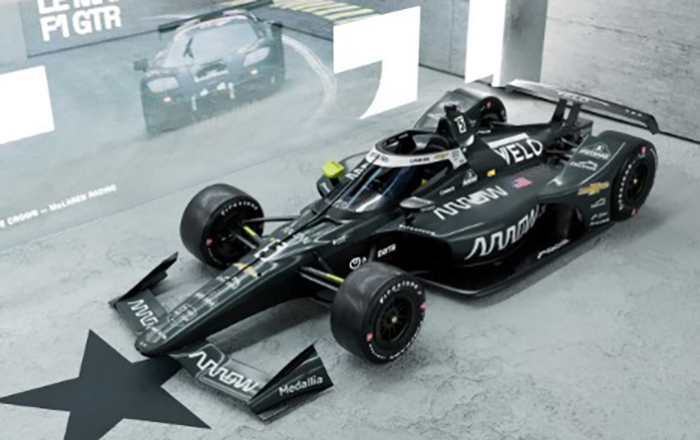 2023 NTT IndyCar Series, #5 Pato OWard, Arrow McLaren 60th Anniversary Triple Crown Accolade Indianapolis 500 Livery