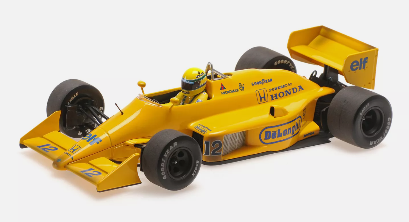 1987 Lotus Honda 99T, Monaco Winner, Ayrton Senna, Dirty Version w/decals