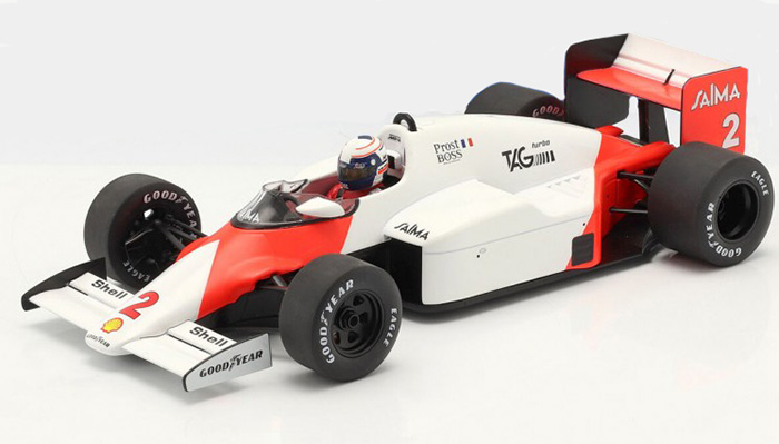 1985 McLaren Tag MP4/2B, Monaco GP, Alain  Prost w/decal sheet