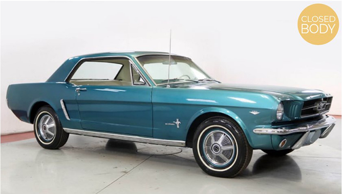 1965 Ford Mustang Hardtop Coupe, turquoise metallic