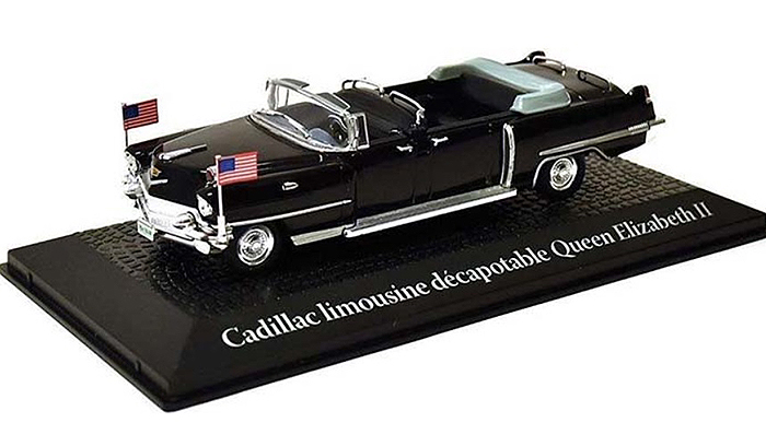 Cadillac Limousine Decapotable De Gaulle Eisenhower 1959 Black 1:43 Model