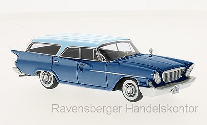 1961 Chrysler Newport Wagon, light blue/blue