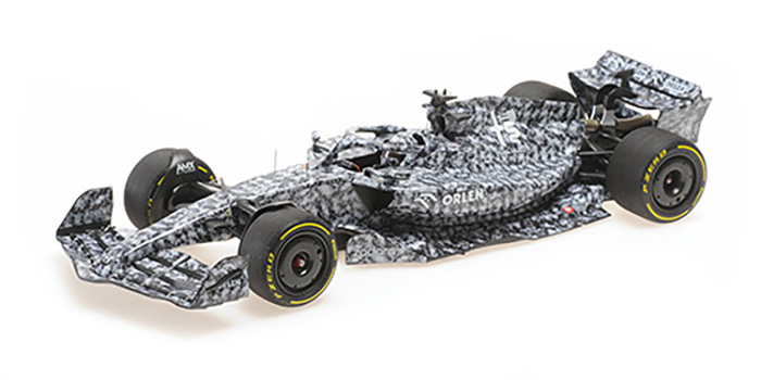 2022 Alfa Romeo Orlen C42, Test Barcelona GP, Robert Kubica Camouflage Decoration