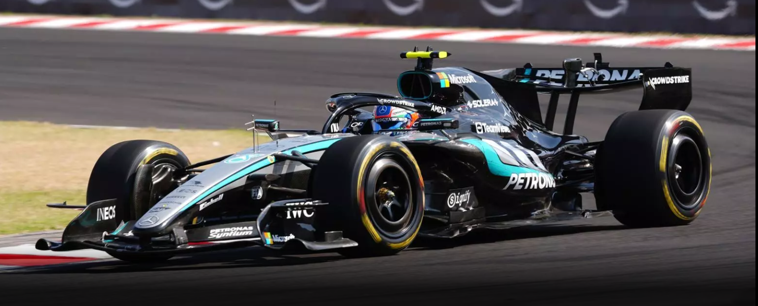 2026 Mercedes AMG F1 Winner Italian GP Kimi. Antonelli w/figurine and pit board