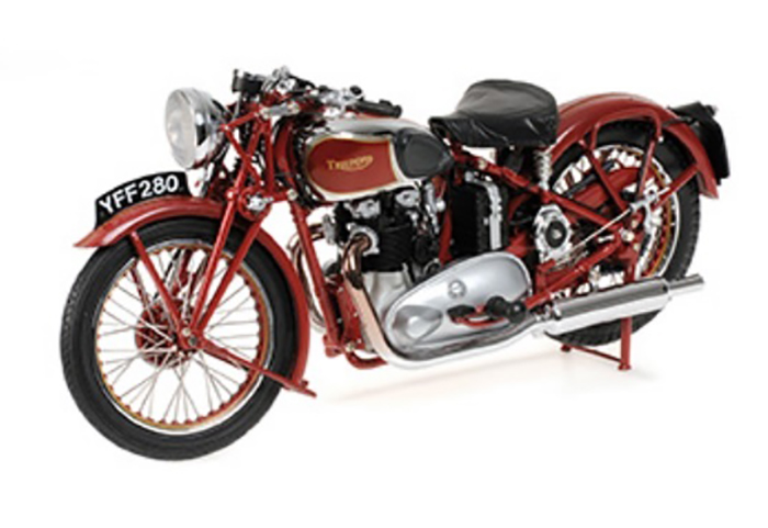 1939 Triumph Speed Twin Red Replicarz Com