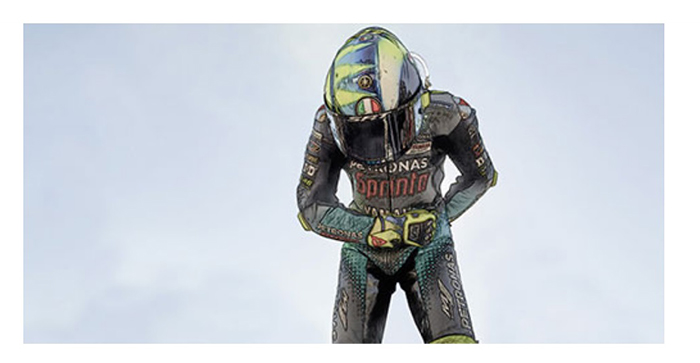 2021 Final Race Moto GP Valentio Rossi Figurine