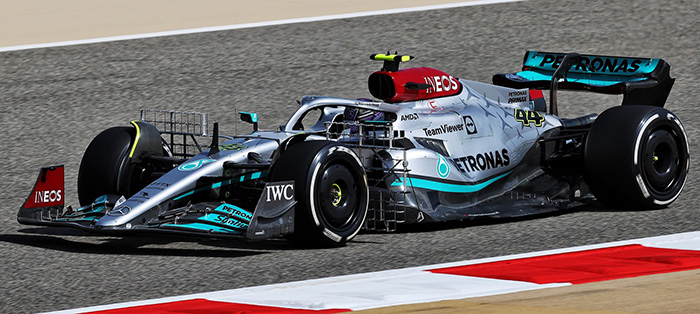 2022 Mercedes-AMG Petronas W13, Bahrain GP, Lewis Hamilton