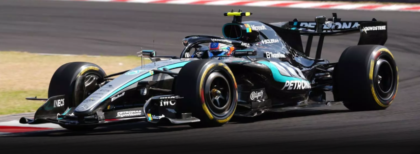 2026 Mercedes AMG F1 Winner Italian GP Kimi Antonelli w/figurine/pit board/trophy