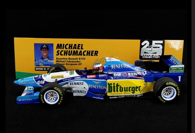 1995 Benetton Renault B195, European GP Winner, Michael Schumacher
