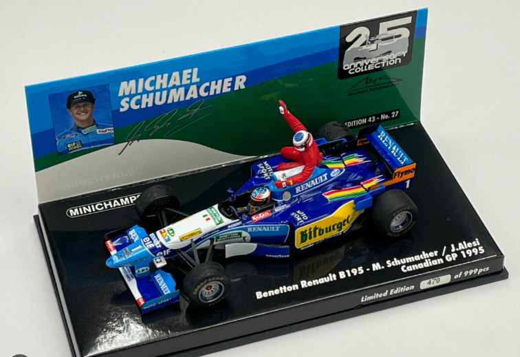 1995 Benetton Renault B195, Canadian GP, Michael Schumacher w/ Jean Alesi
