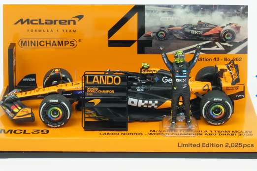 2025 McLaren MCL39 Lando Norris World Champion Abu Dhabi