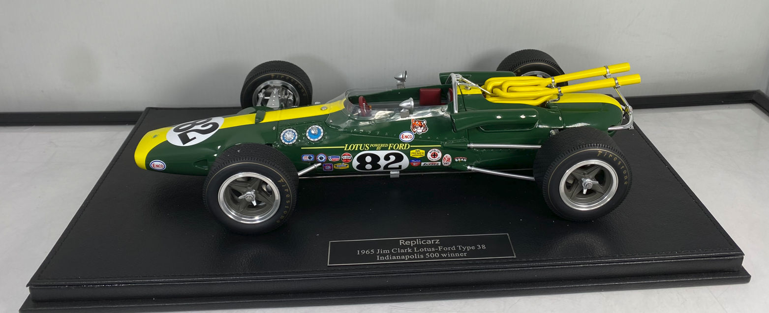 1965 Lotus 38, Winner Indy 500, Jim Clark *includes display case