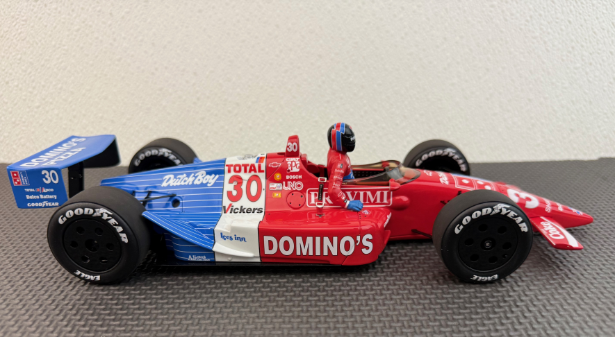 1990  Winner Indianapolis 500, Arie Luyendyk with driver figure