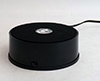Small Turntable w/LED light, black