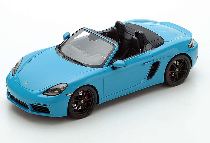 2017 Porsche 718 Boxster S, blue