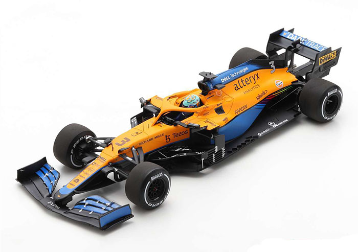 2021 McLaren MCL35M, Italian GP Winner, D. Ricciardo w/ pit board