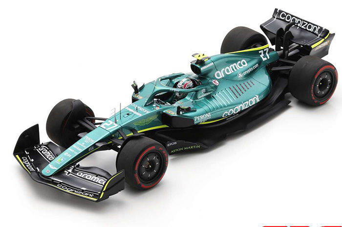 2022 Aston Martin ARM22, Bahrain GP, Nico Hulkenberg, w/ display case