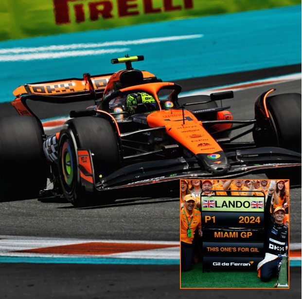 2024 McLaren F1 Miami GP Lando Norris 1st F1 Victory