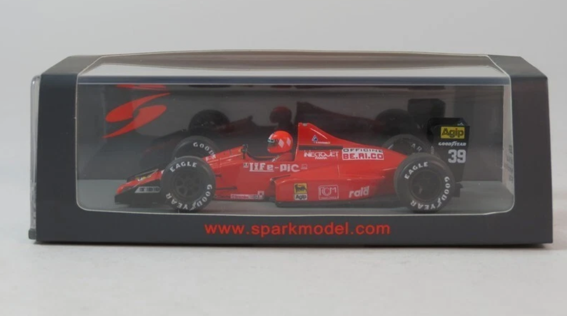 1990 Life L190 Judd F1 Pre Practice Portugal GP Bruno Giacomelli
