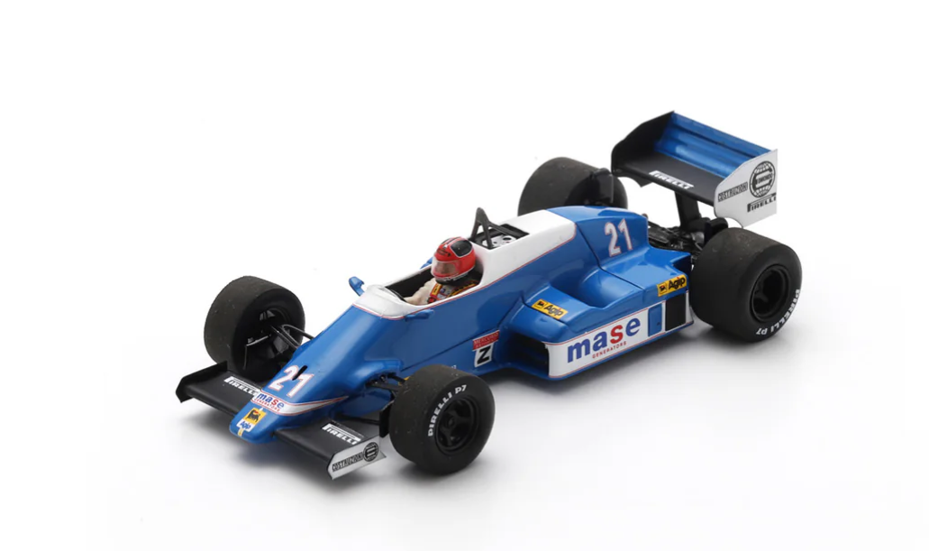 1986 Oselia FA1F F1 Brazil GP Piecarlo Ghinzani