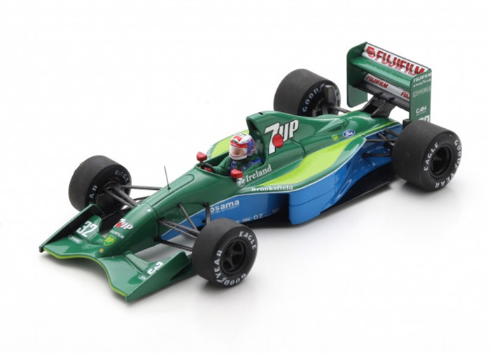 1991 Jordan 191 F1 5th Canadian GP Bertrand Gachot S8077-replicarz.com