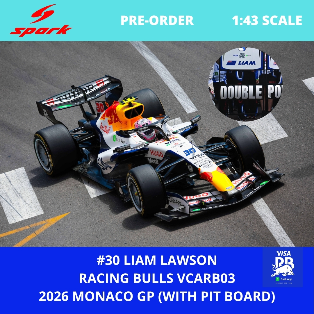 2026 Racing Bulls 5th Monaco GP Liam Lawson w/pit board